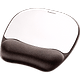 משטח ג'ל לעכבר Fellowes Memory Foam Mousepad Wrist Rest - צבע אפור ושחור