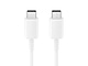 כבל טעינה מקורי באורך 1 מטר Samsung USB-C to USB-C - צבע לבן שנה אחריות ע