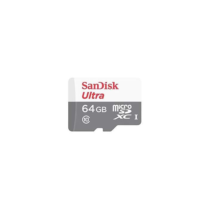 כרטיס זיכרון SanDisk Ultra® 64GB microSDXC 100MB/s 10UHS-I - שבע שנות אחריות עי היבואן הרשמי