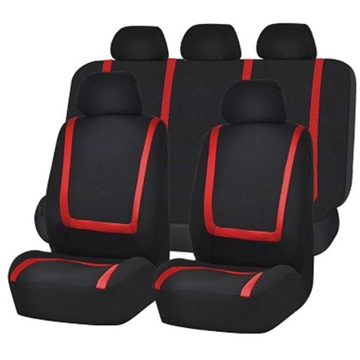 כיסוי מושבים לרכב קדמי ואחורי לרכב Pavilion Spark מבית S-free בצבע פס אדום