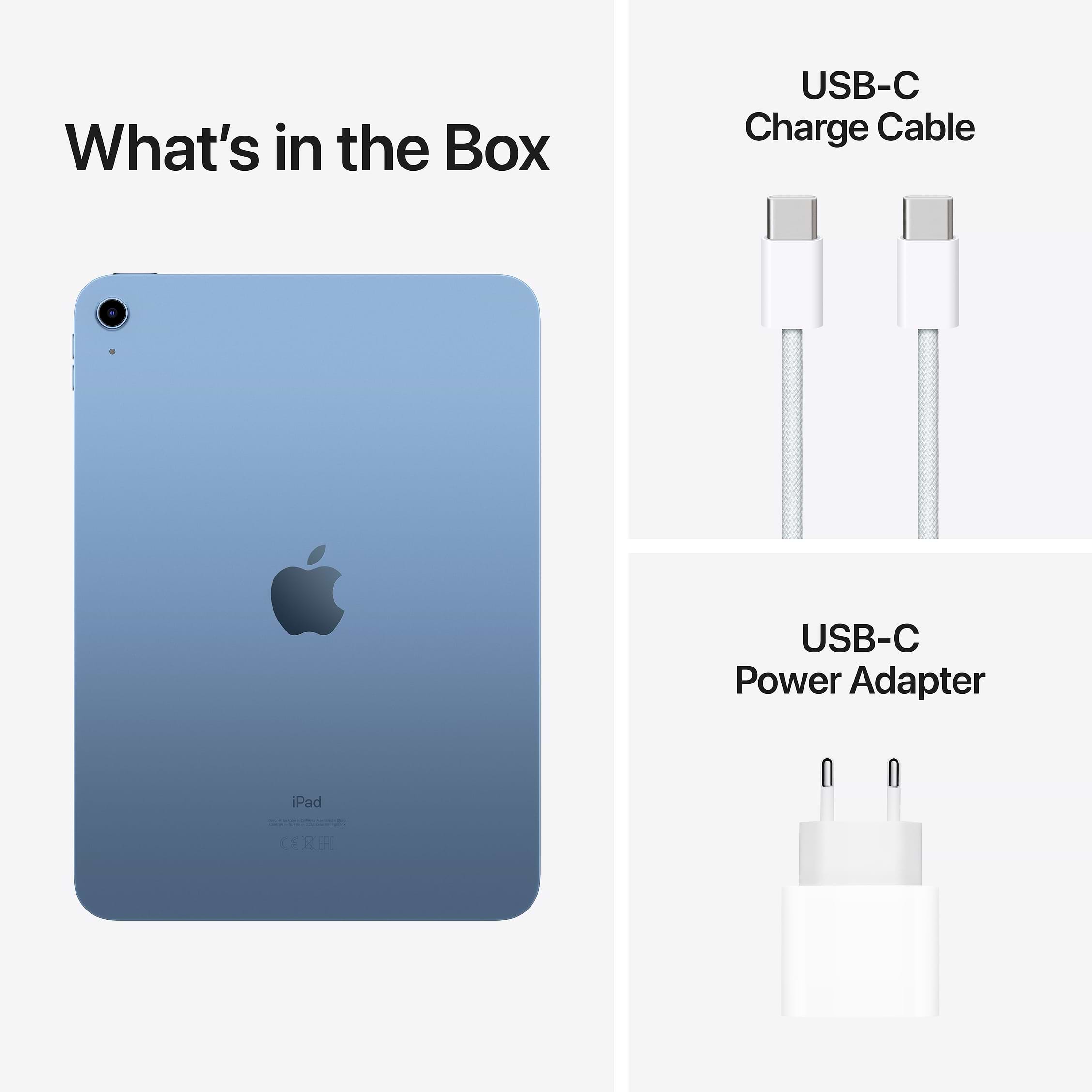 Apple iPad 10.9 2022 64GB WiFi - צבע כחול שנה אחריות ע