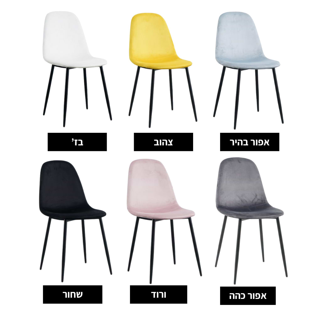 פינת אוכל רגלי ברזל קוטר 1.2 מטר 2 פתיחות דגם גורמה לני צהוב Leonardo