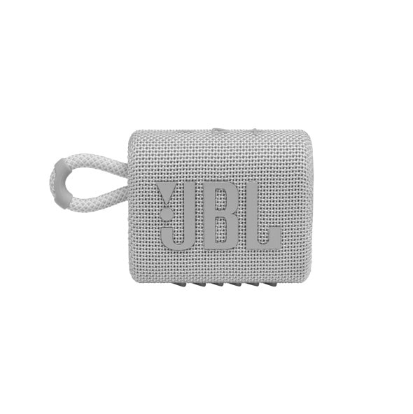 רמקול אלחוטי דגם JBL GO 3 - צבע לבן שנה אחריות ע