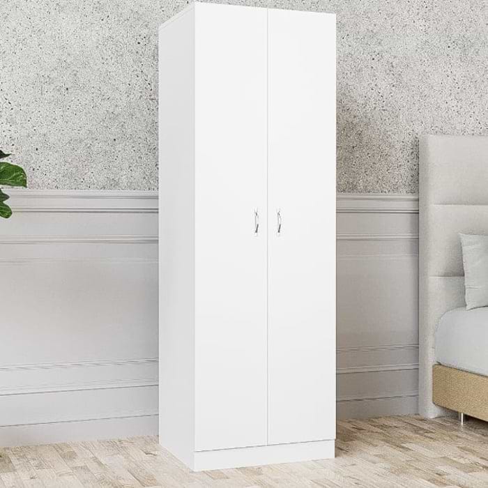 ארון מדפים רחב דגם גילת Double - צבע לבן