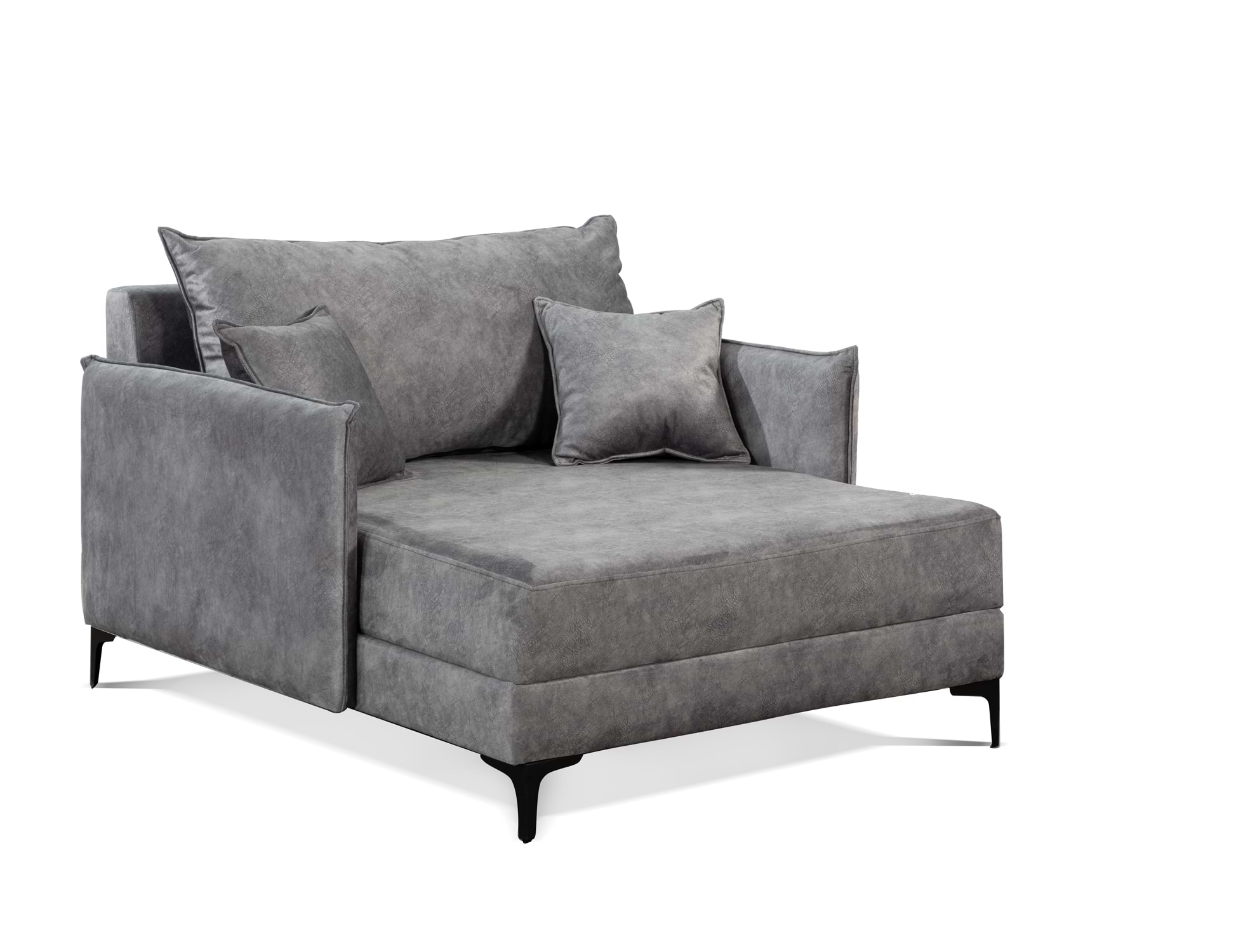כורסת Love Seat (לאב סיט) מפנקת לגונה Leonardo צבע אפור בהיר
