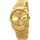 שעון יד לגבר Mathey Tissot H710PDI 42mm צבע זהב/ספרות זרקונים/תאריך - אחריות לשנתיים