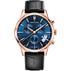 שעון לגבר Claude Bernard 01002 37R BUIR 42mm צבע כחול/ספיר קריסטל - אחריות לשנתיים