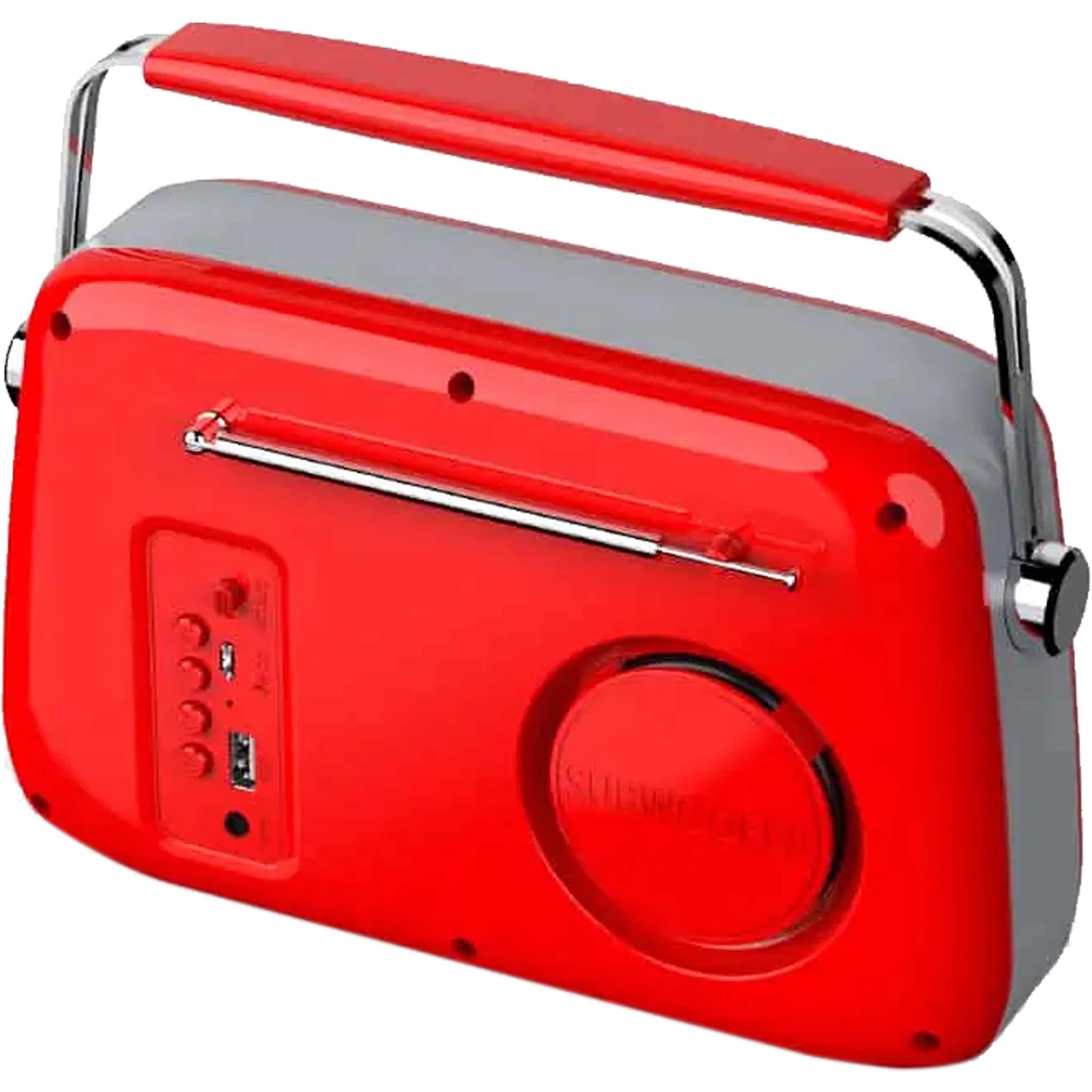 רדיו FM רטרו מעוצב + NOA Retro Red Bluetooth - צבע אדום 