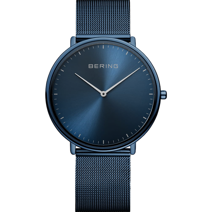 שעון יד יוניסקס Bering 15739-397 39mm צבע כחול - אחריות לשנה עי היבואן