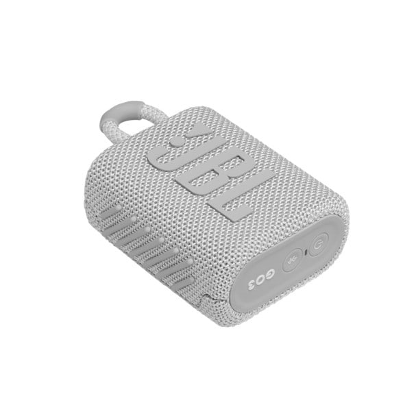 רמקול אלחוטי דגם JBL GO 3 - צבע לבן שנה אחריות ע