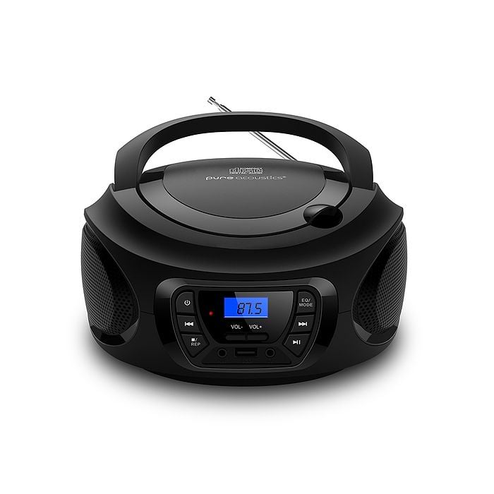רדיו דיסק נייד Pure Acoustic BB-880 - צבע שחור שנה אחריות עי היבואן הרשמי 