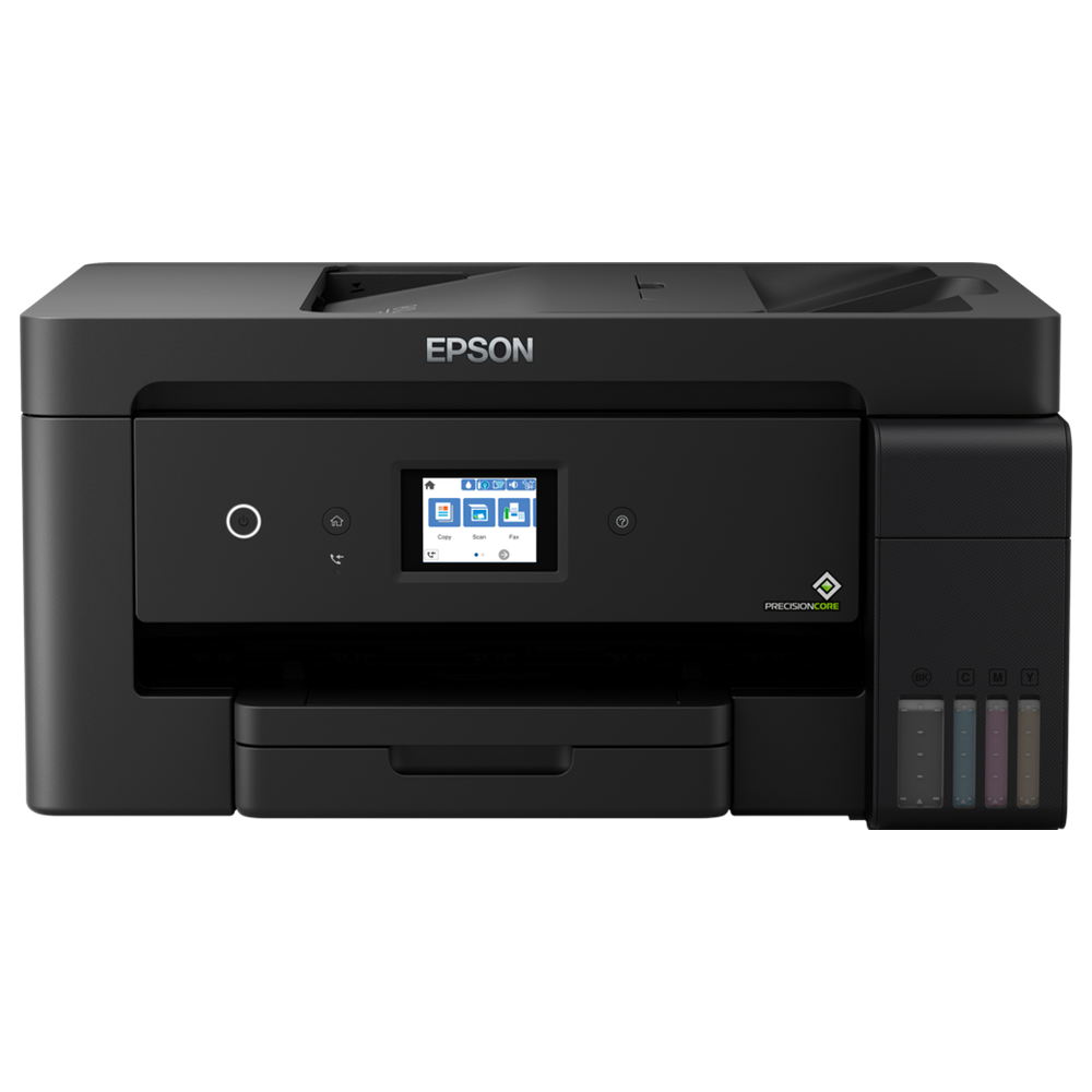 מדפסת אלחוטית משולבת 4 ב-1 עם Epson EcoTank L14150 Wi-Fi - צבע שחור שלוש שנות אחריות ע