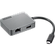 מתאם Lenovo USB-C Travel Hub Gen.2 - צבע אפור שנה אחריות ע"י יבואן הרשמי
