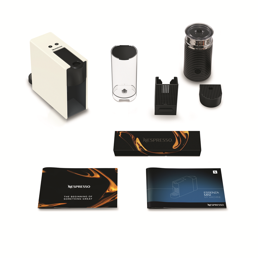 מכונת קפה Nespresso A3NC30-IL-WH-NE כולל מקציף - צבע לבן שנה אחריות ע