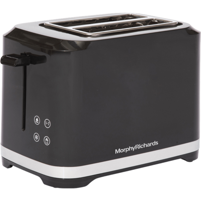 מצנם 2 פרוסות Morphy Richards 44059 - צבע שחור שנה אחריות עי היבואן הרשמי 