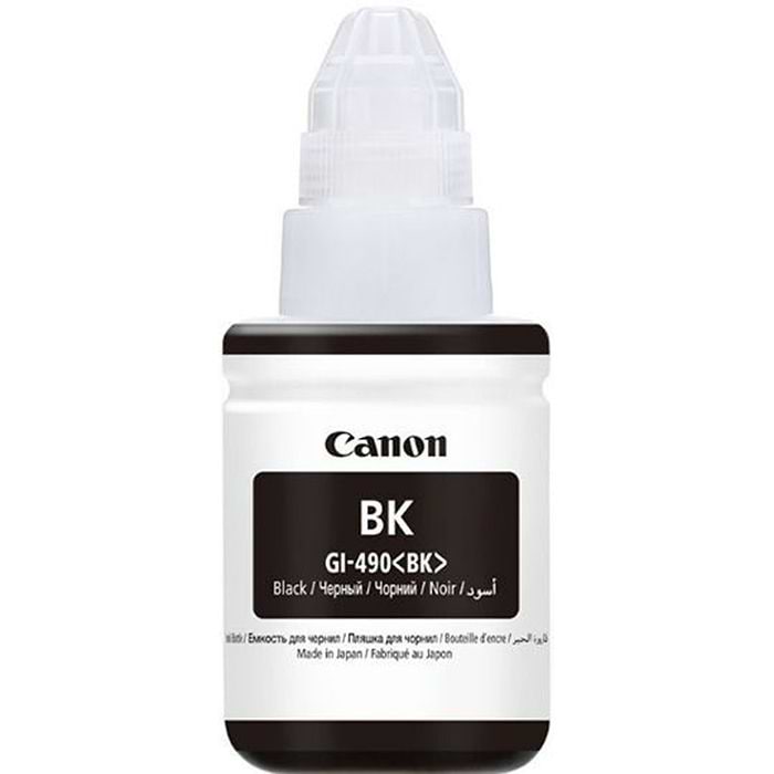 בקבוק דיו 135 מל Canon GI490 - צבע שחור