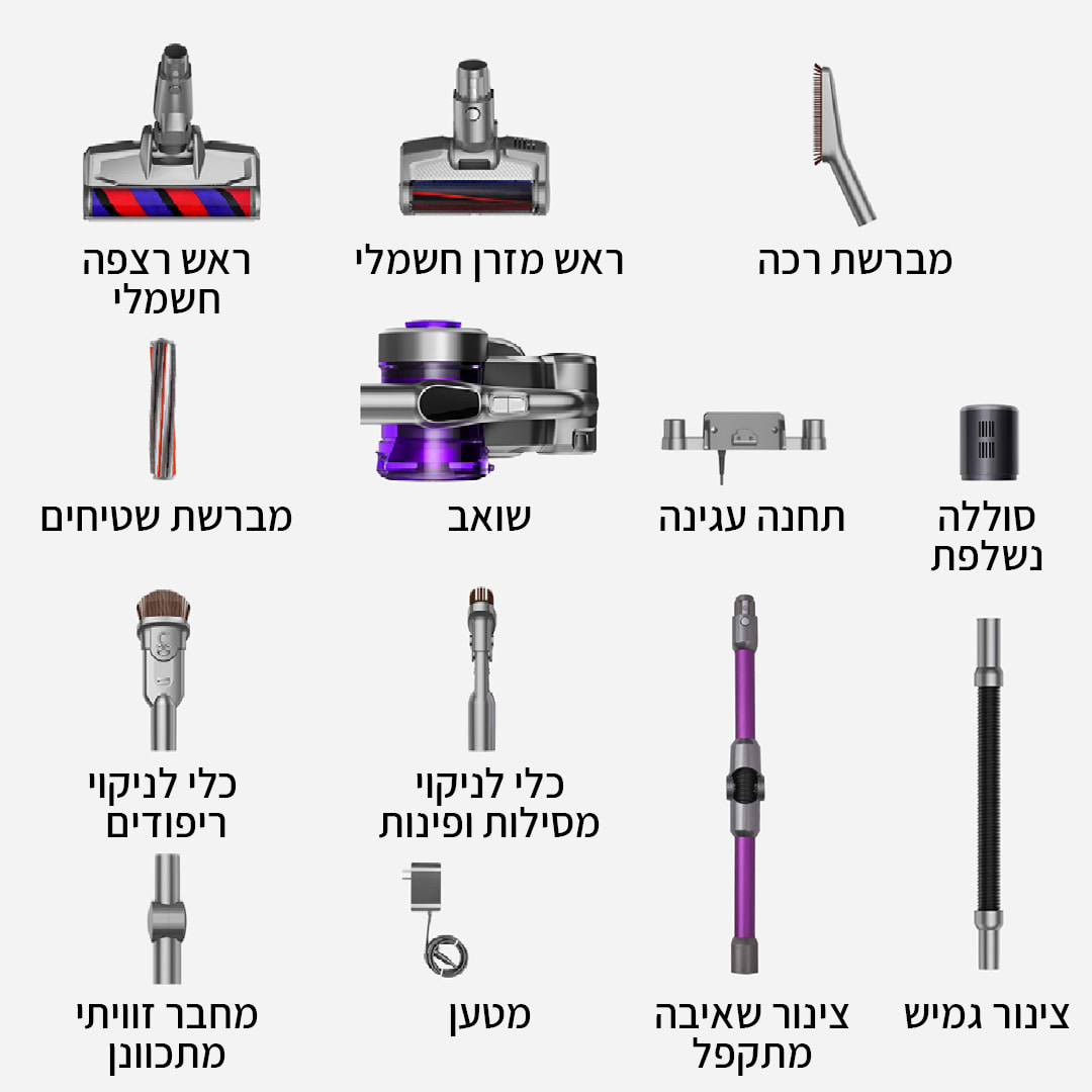 שואב אבק אלחוטי JIMMY JV85 PRO -שנתיים אחריות ע