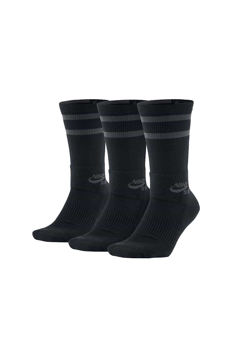מארז 3 זוגות גרבי Nike דגם SB Dri-Fit Cushioned Crew