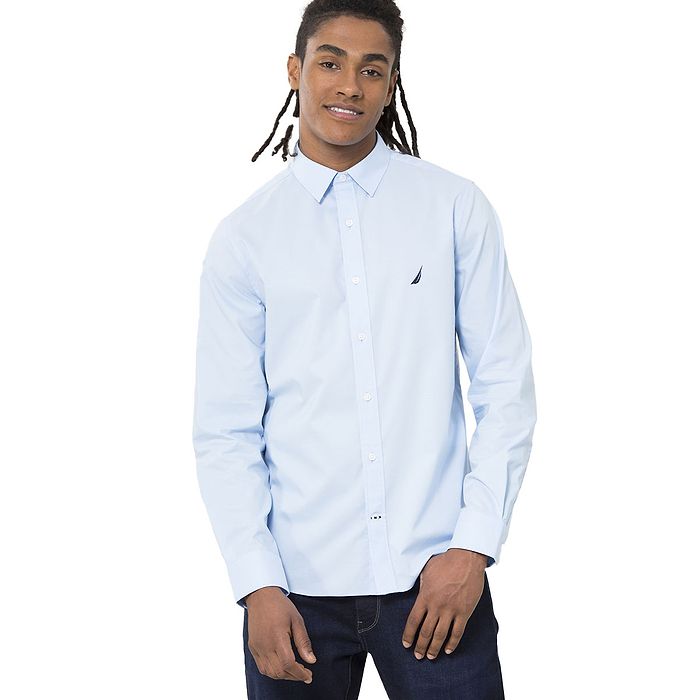 חולצה מכופתרת Nautica לגברים גזרת Tailored Fit
