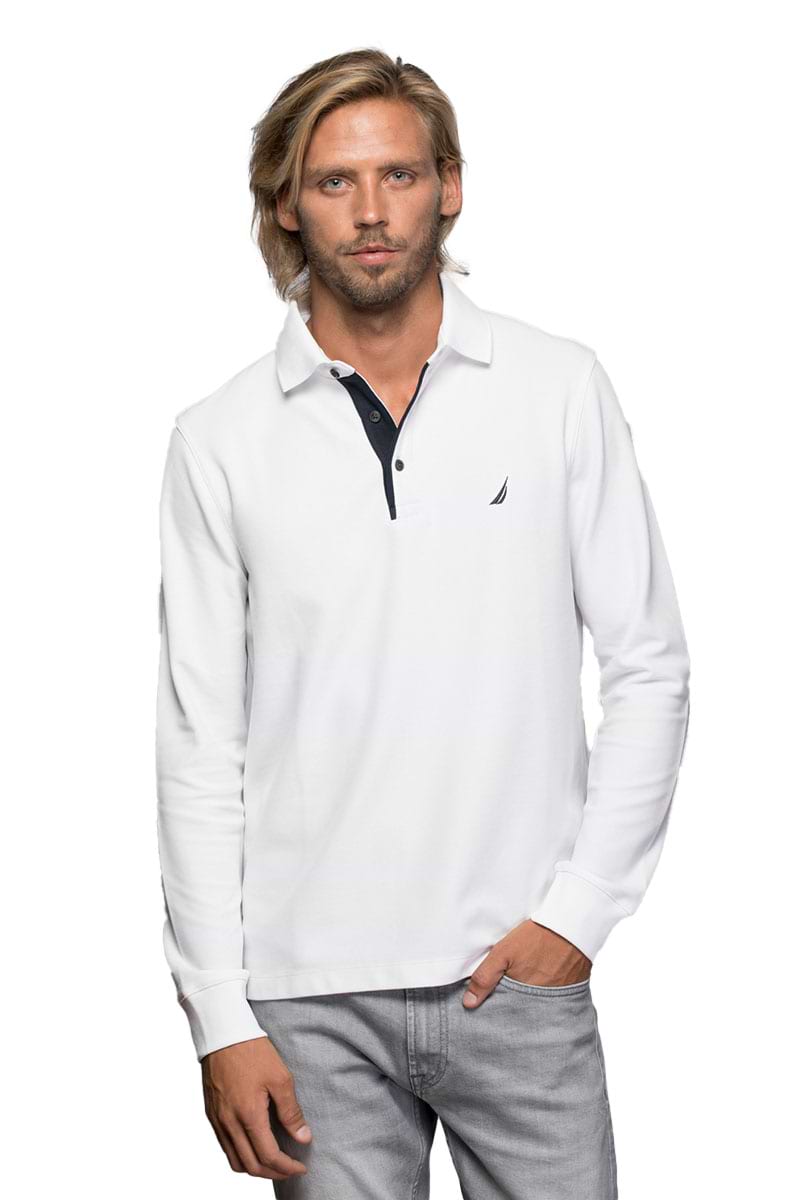 חולצת פולו Nautica לגברים גזרת Classic Fit