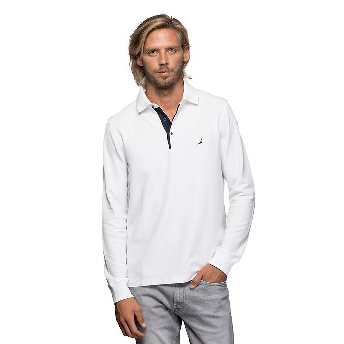 חולצת פולו Nautica לגברים גזרת Classic Fit