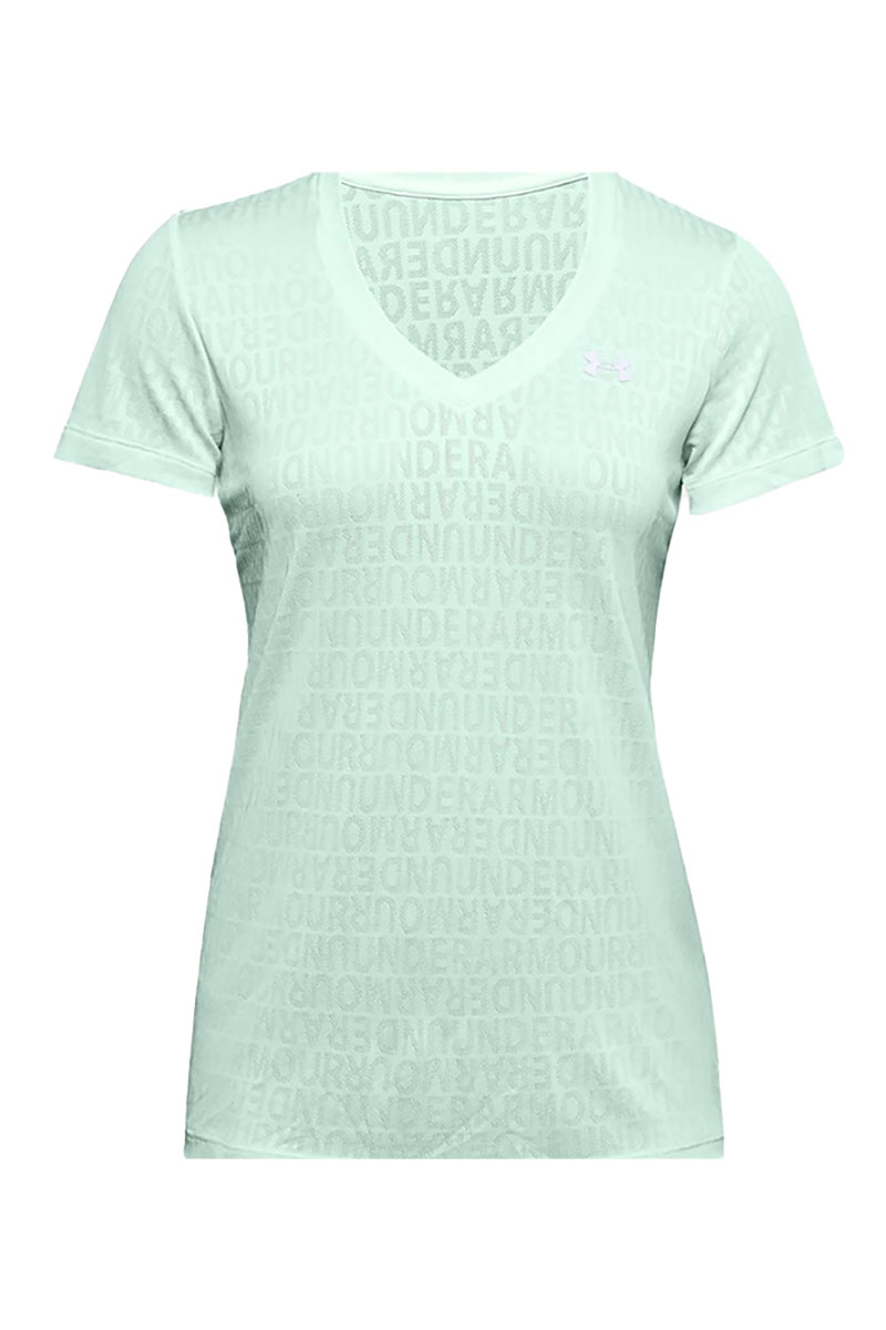 חולצת אימון Under Armour לנשים דגם Tech Wordmark Jacquard