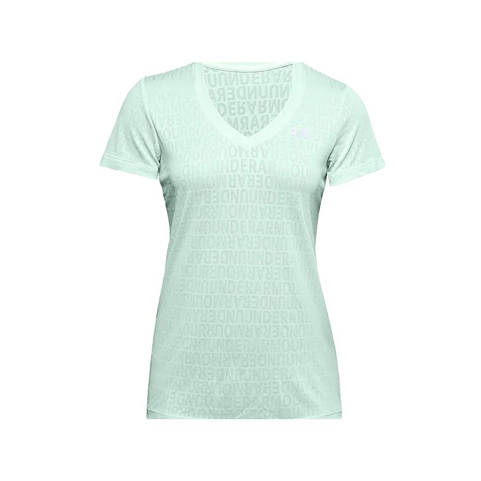 חולצת אימון Under Armour לנשים דגם Tech Wordmark Jacquard
