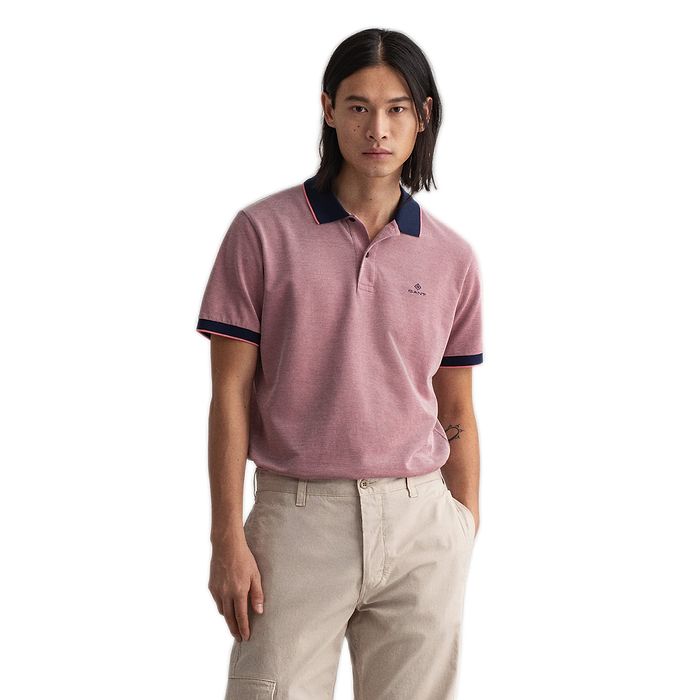 חולצת פולו Gant לגברים דגם Oxford Pique SS Rugger