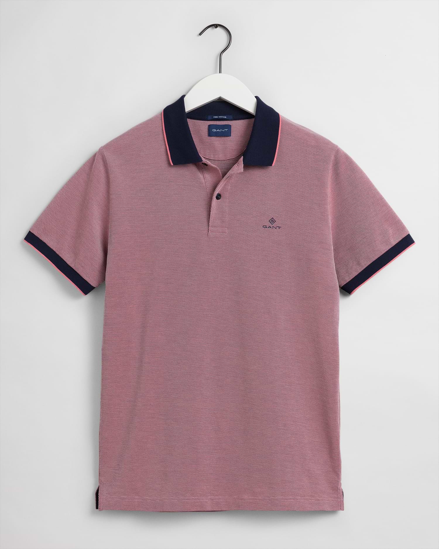 חולצת פולו Gant לגברים דגם Oxford Pique SS Rugger