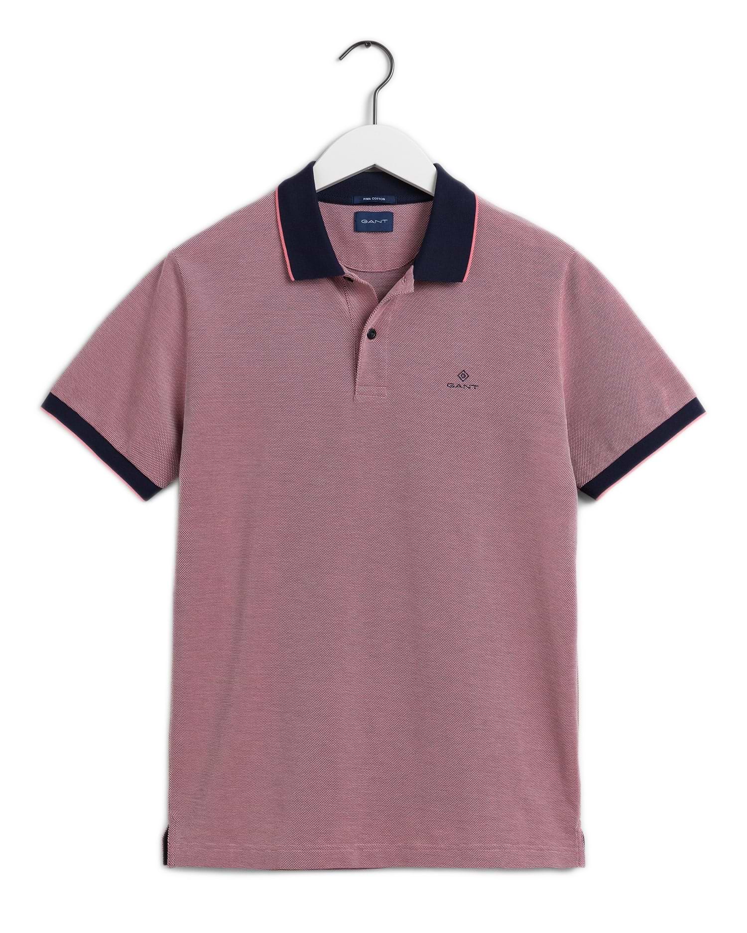 חולצת פולו Gant לגברים דגם Oxford Pique SS Rugger