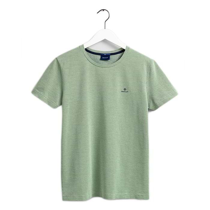 חולצת טי שרט Gant לגברים דגם Col Oxford Slim SS
