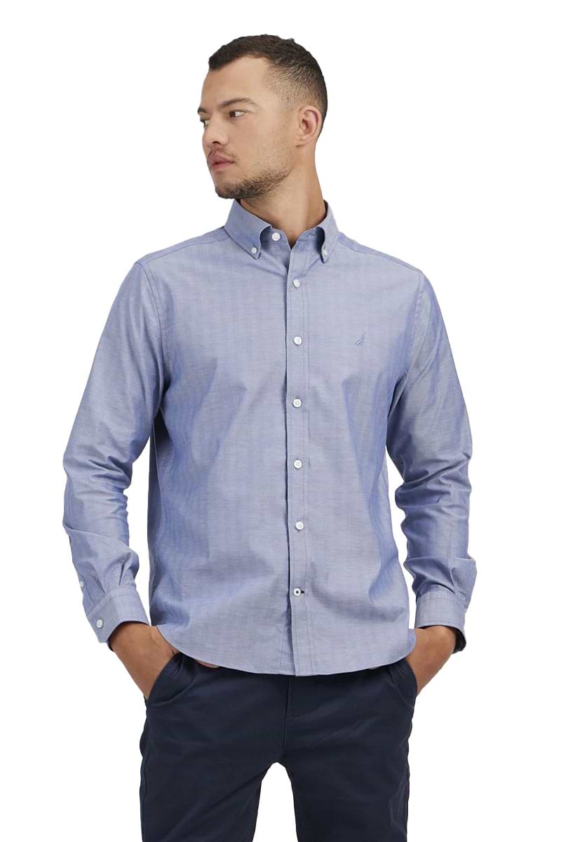 חולצה מכופתרת Nautica לגברים גזרת Classic Fit