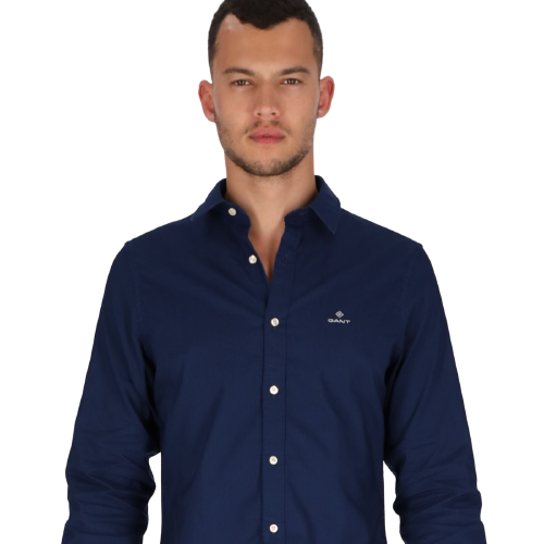 חולצה מכופתרת Gant לגברים דגם Slim Ind Oxf Stretch Twn