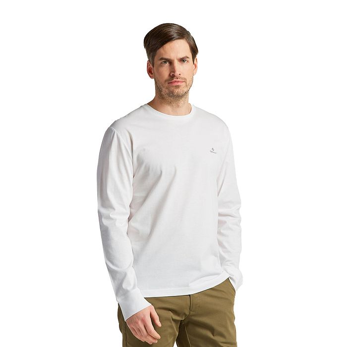 טי שירט שרוול ארוך Gant  לגברים גזרת Slim Fit
