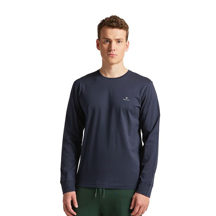 טי שירט שרוול ארוך Gant לגברים גזרת Slim Fit