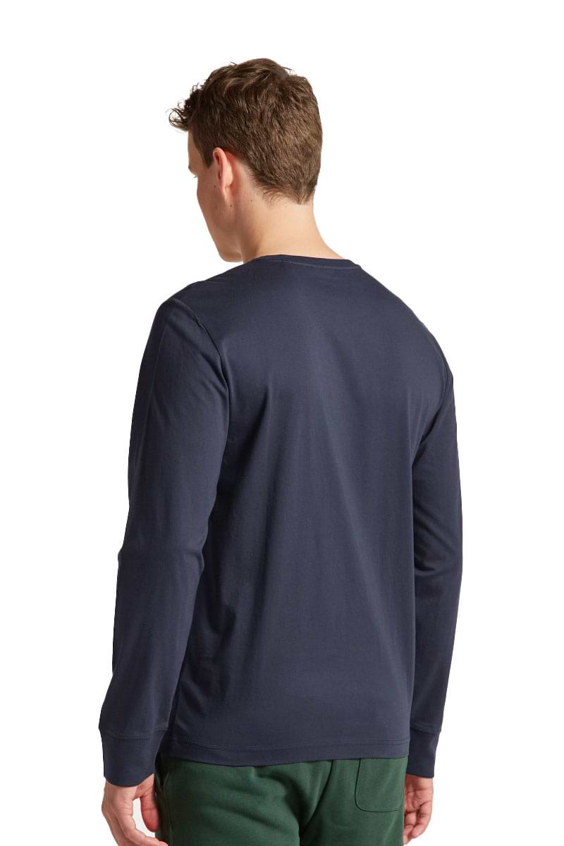 טי שירט שרוול ארוך Gant לגברים גזרת Slim Fit