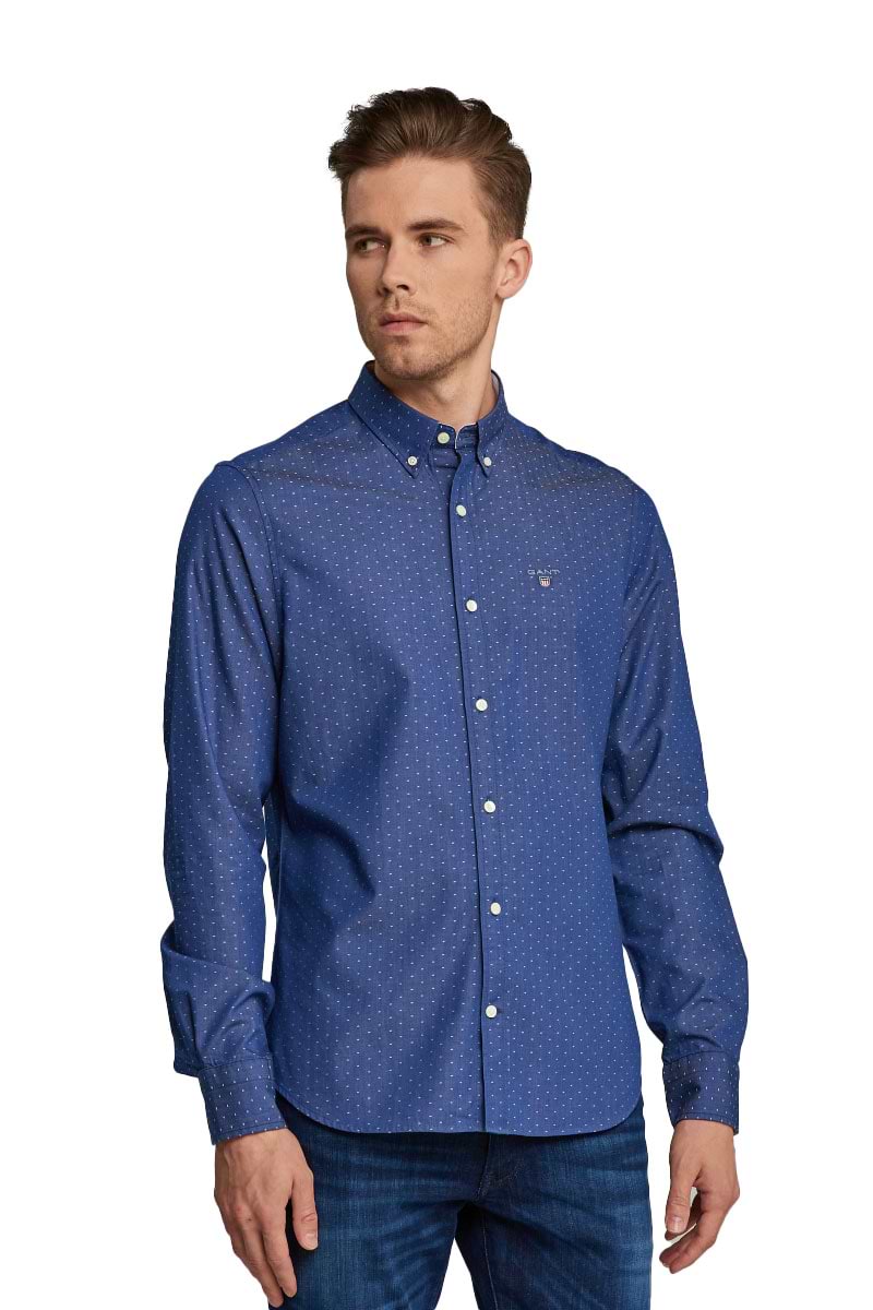 חולצה מכופתרת Gant לגברים גזרת Slim Fit