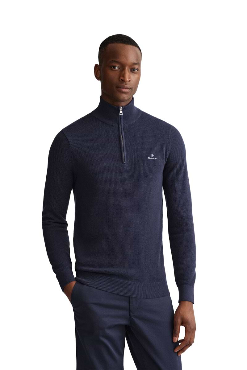 סווטשרט חצי רוכסן Gant לגברים גזרת Regular fit