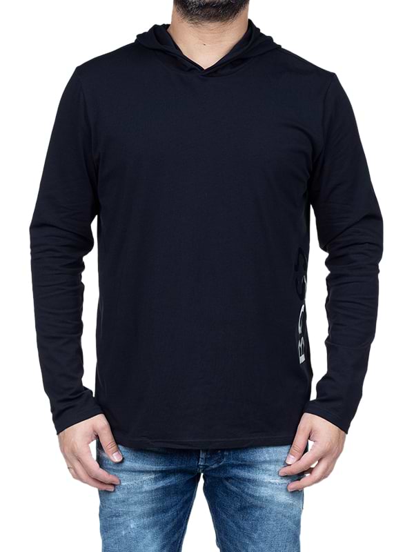 טי שירט עם כובע HUGO BOSS לגבר דגם Identity hooded