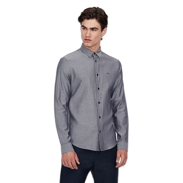 חולצה מכופתרת Armani Exchange לגבר Patternes Slim Fit