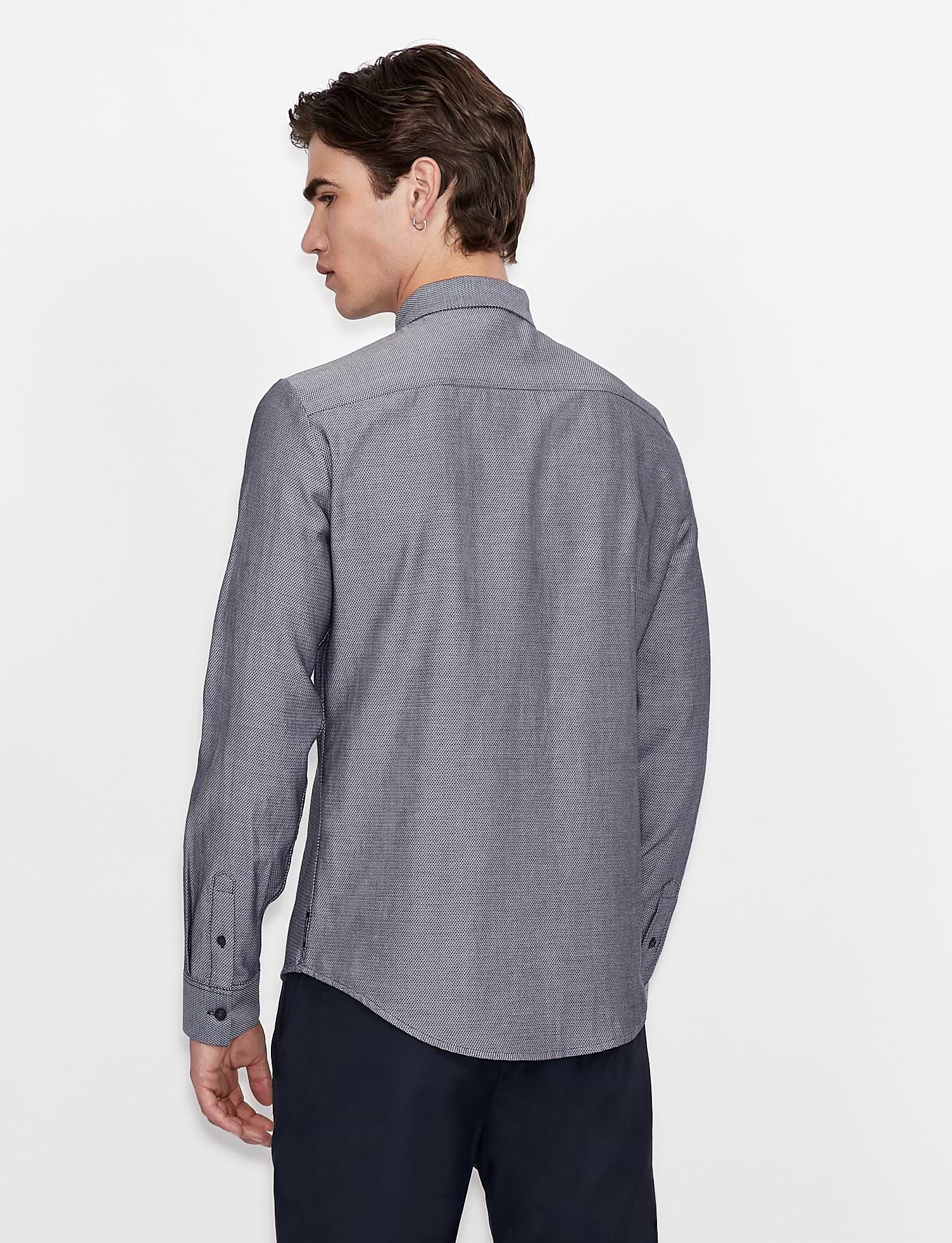 חולצה מכופתרת Armani Exchange לגבר Patternes Slim Fit