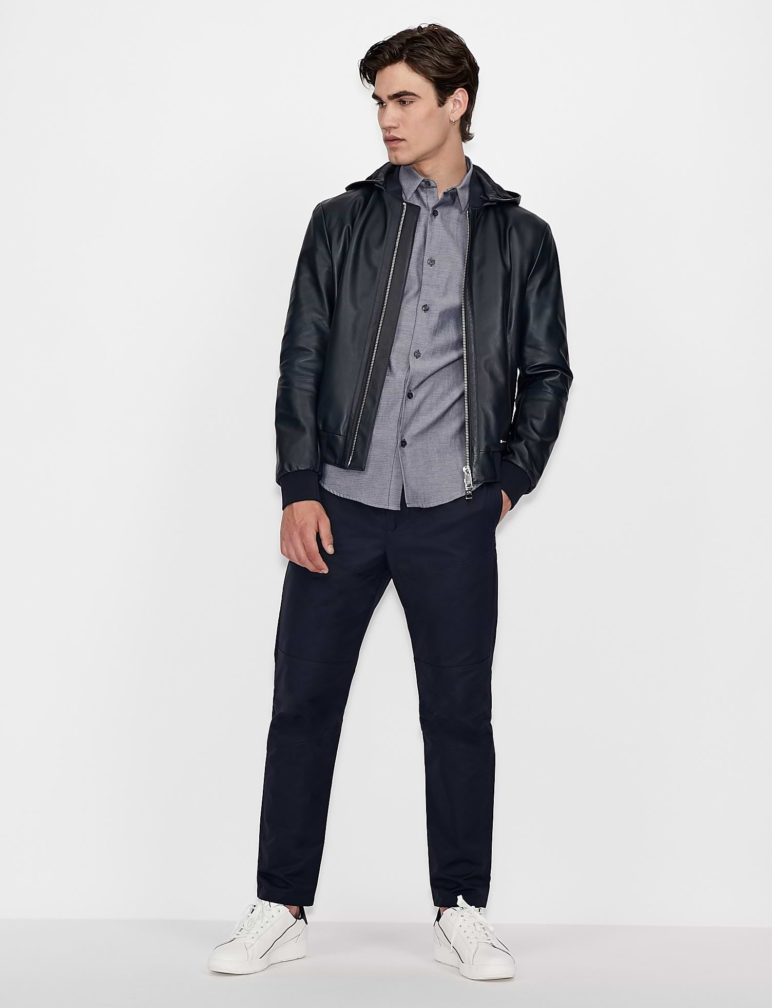 חולצה מכופתרת Armani Exchange לגבר Patternes Slim Fit