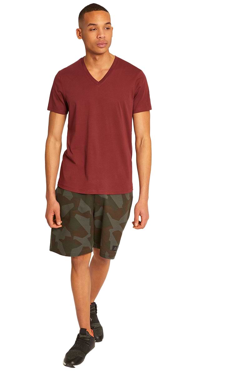 טי שירט Armani Exchange לגברים צווארון וי Slim Fit