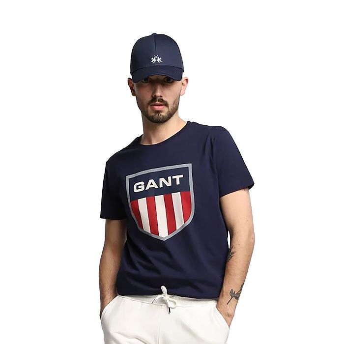טי שירט Gant לגברים דגם Retro Shield