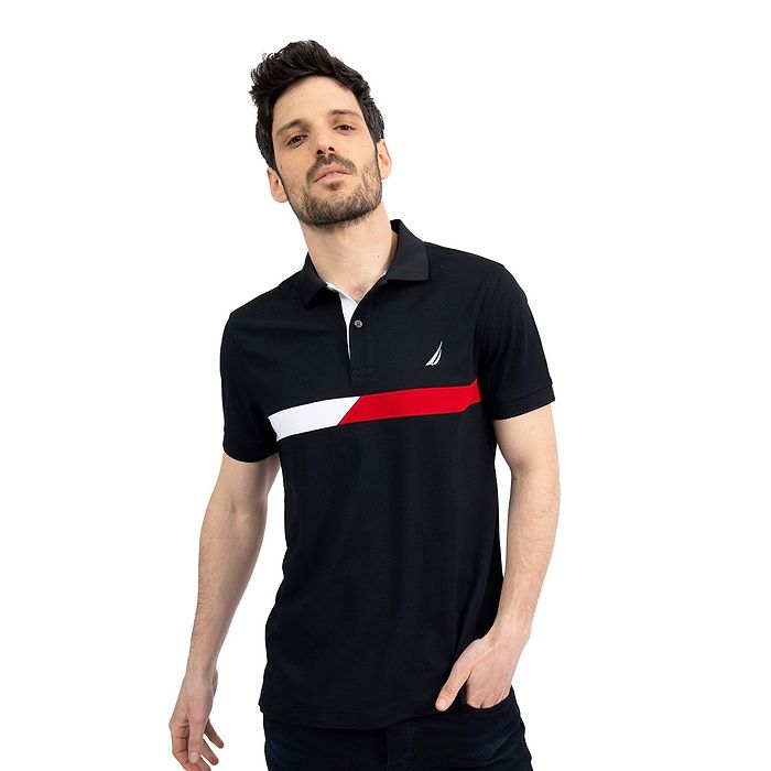 חולצת פולו  Nautica לגברים  גזרת Slim Fit