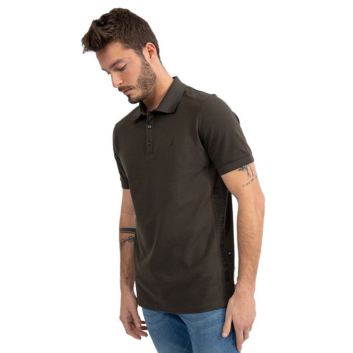 חולצת פולו Nautica לגברים גזרת Slim Fit