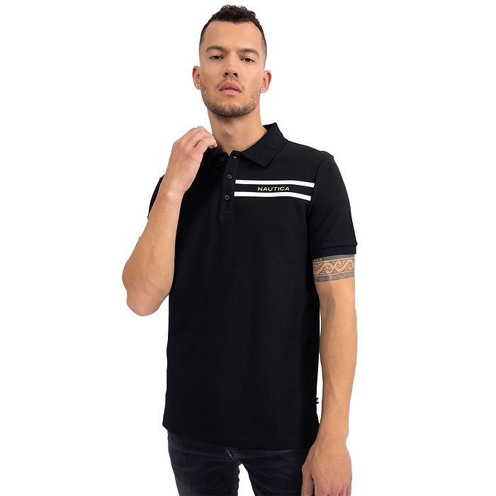 חולצת פולו Nautica לגברים גזרת Slim Fit