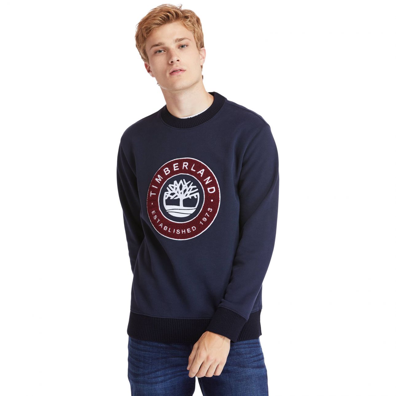 סווטשרט Timberland   לגברים דגם Little Cold River Crew Neck Tree
