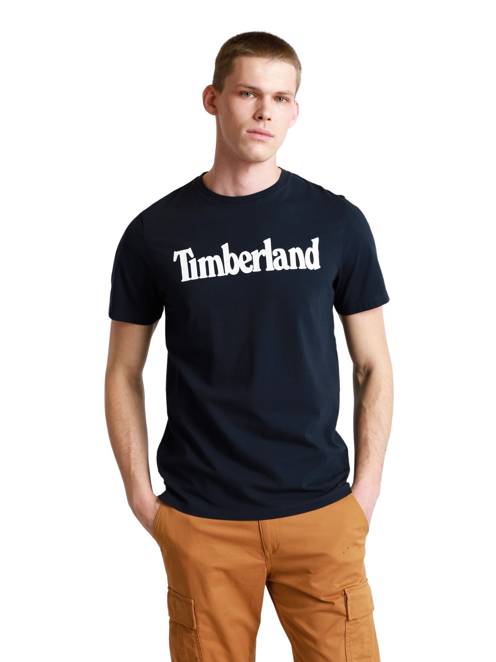 טי שירט שרוול קצר Timberland לגברים דגם Kennebec Linear