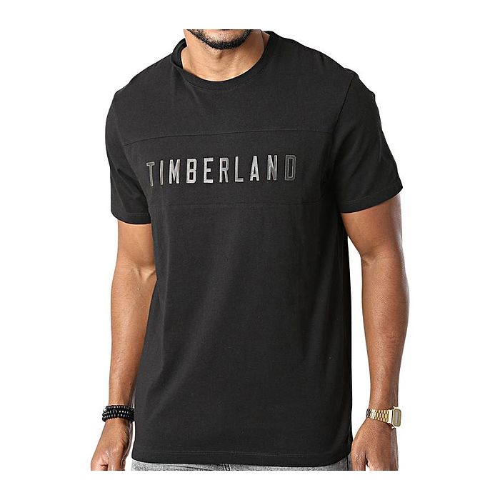 טי שירט שרוול קצר Timberland לגבר דגם SS Block Brande